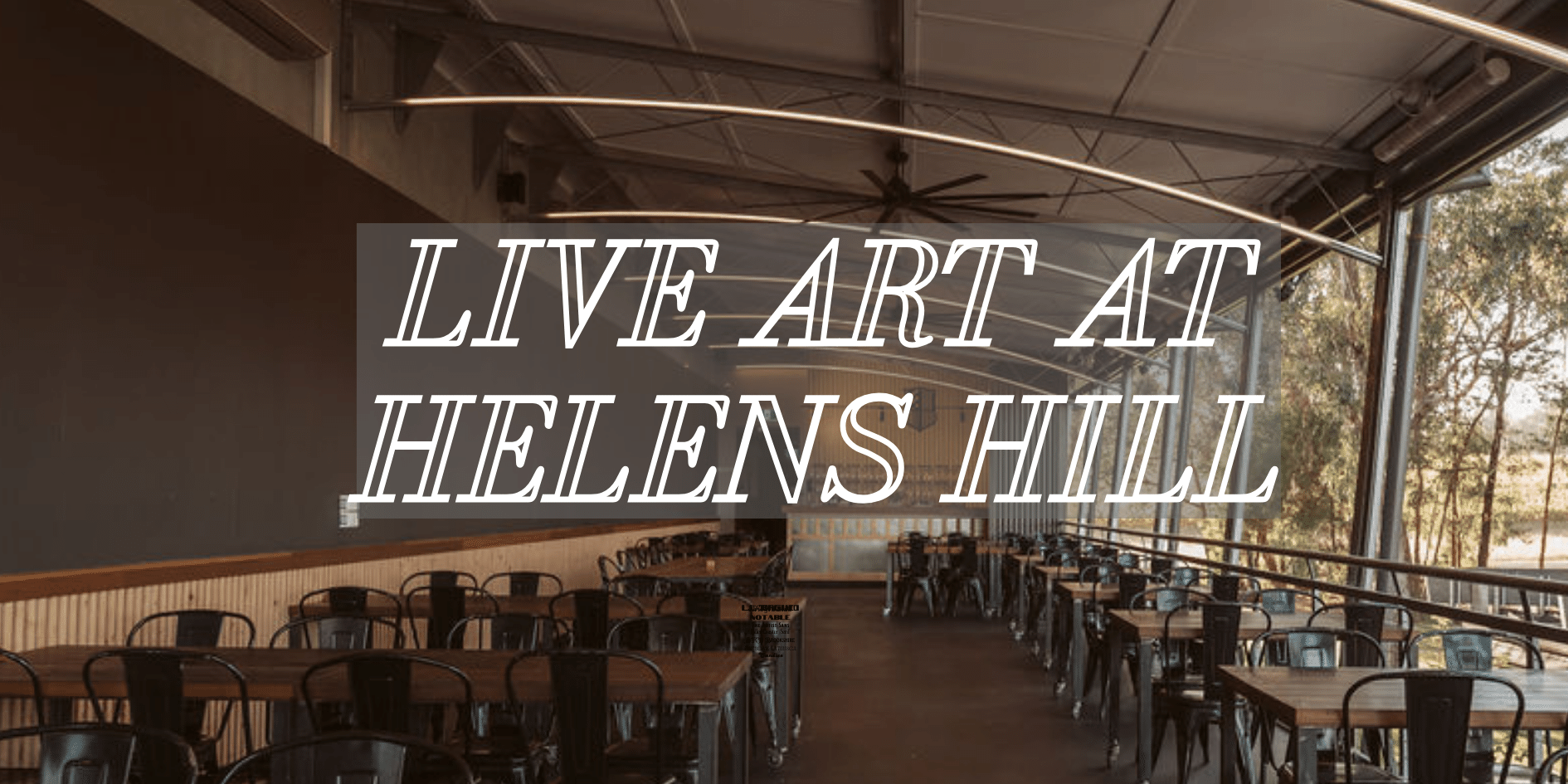 Live Art on the Wine Deck at Helen's Hill